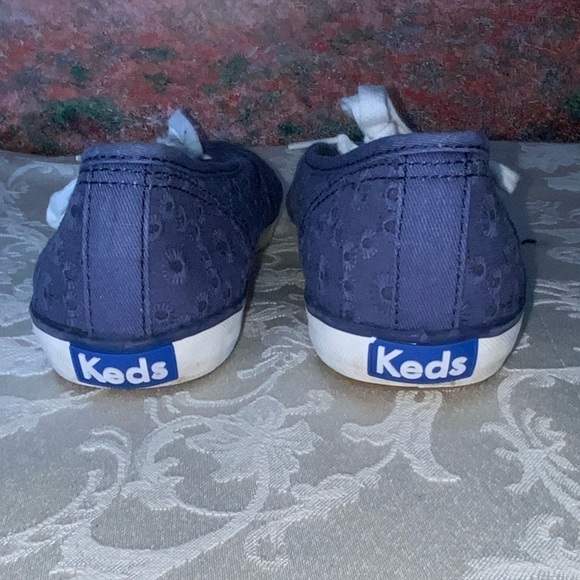 Keds Blue Eyelet Sneakers Casual Stylish Size 8.5 - Picture 8 of 14